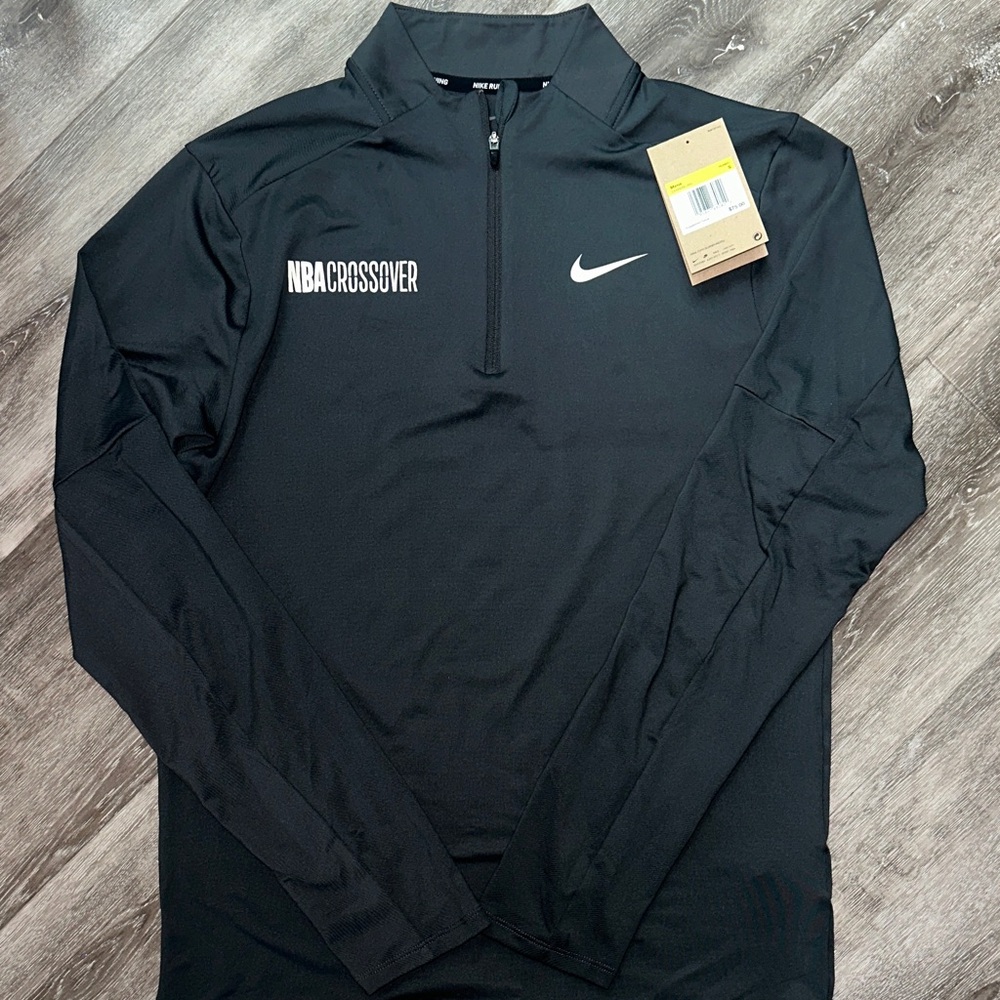 Nike Men's Black NBA Crossover Quarter-Zip Pullover